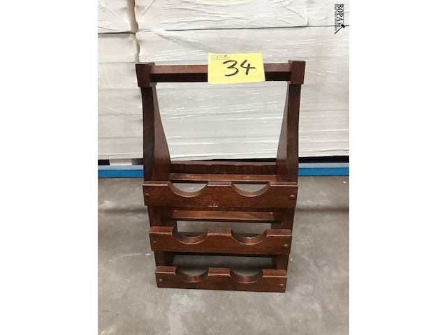 Lot 34 - eiken wijnrekje - afbeelding 1 van  3