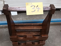 Lot 34 - eiken wijnrekje - afbeelding 3 van  3