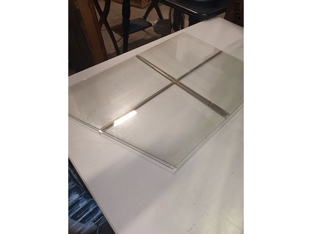 Lot 34 - glas in lood. 4 stuks - afbeelding 3 van  3