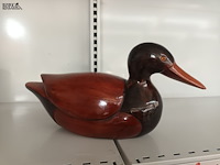 Lot 34 - houten decoratieve eend - afbeelding 2 van  3