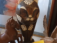 Lot 34 - houten dieren deco.5 stuks - afbeelding 5 van  5