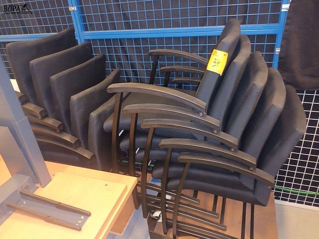 Lot 34 - kantoorstoel. 10 stuks - afbeelding 2 van  2