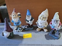Lot 34 - tuinkabouters - 5 stuks