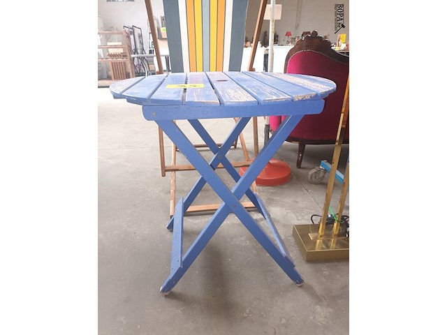 Lot 34 - tuintafel blauw - afbeelding 1 van  3