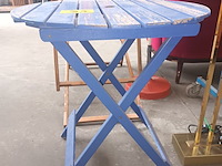 Lot 34 - tuintafel blauw - afbeelding 1 van  3
