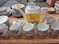 Lot 34 - vintage koffieservies. 27 stuks - afbeelding 1 van  4