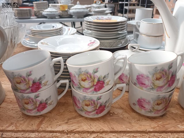 Lot 34 - vintage koffieservies. 27 stuks - afbeelding 3 van  4