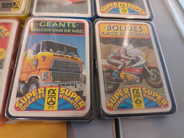 Lot 34 - vintage kwartetspellen. 8 stuks - afbeelding 4 van  5