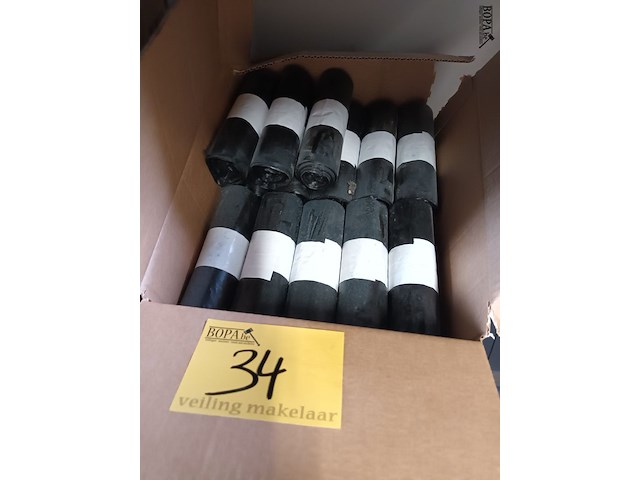 Lot 34 - vuilniszakken van 5 liter. 3 dozen - afbeelding 2 van  4