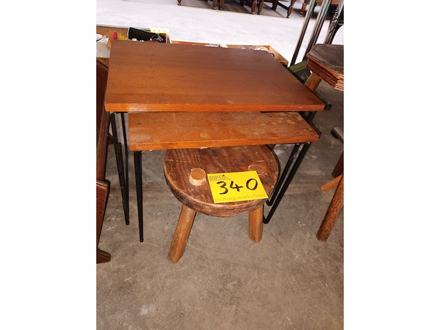 Lot 340 - klein meubilair. 7 stuks - afbeelding 4 van  5