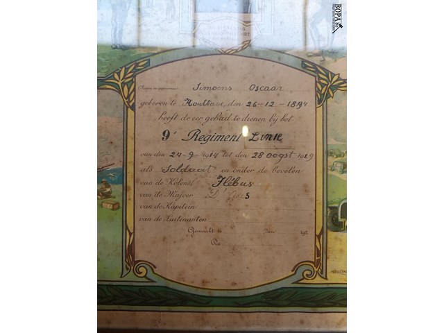 Lot 340 - militaire documenten - afbeelding 6 van  7