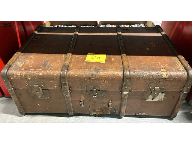 Lot 340 - retro reiskoffer - afbeelding 1 van  2