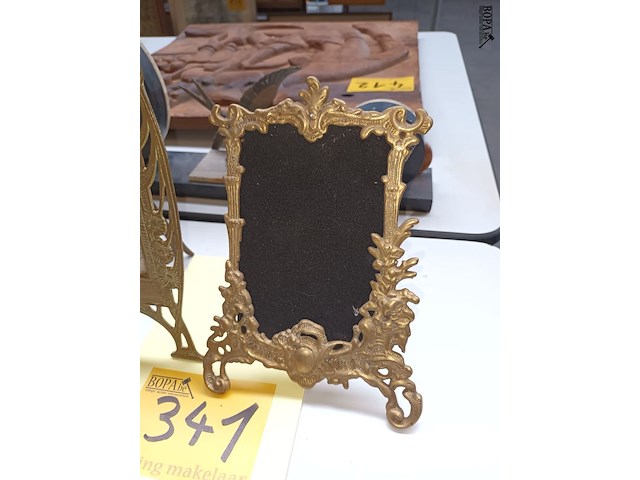 Lot 341 - fotokader in koper. 2 stuks - afbeelding 3 van  4