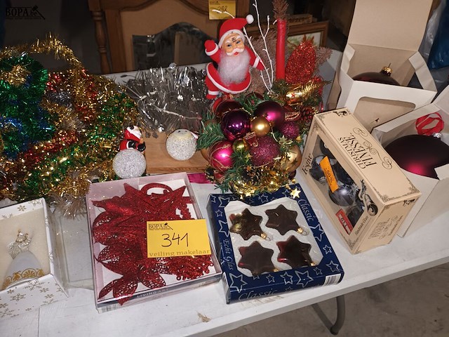 Lot 341 - kerstdecoratie. 12 stuks - afbeelding 1 van  5