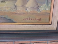 Lot 341 - schilderij landschap - afbeelding 2 van  3
