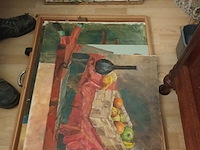 Lot 341 - schilderskoffer met inhoud - afbeelding 3 van  5