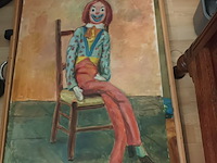 Lot 341 - schilderskoffer met inhoud - afbeelding 5 van  5