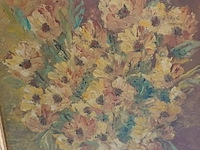 Lot 342 - schilderij bloemen - afbeelding 2 van  3