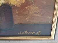 Lot 342 - schilderij bloemen - afbeelding 3 van  3