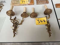 Lot 344 - amplieken in koper. 2 stuks - afbeelding 1 van  4