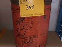 Lot 345 - blikken doos cichorei talpe roeselare