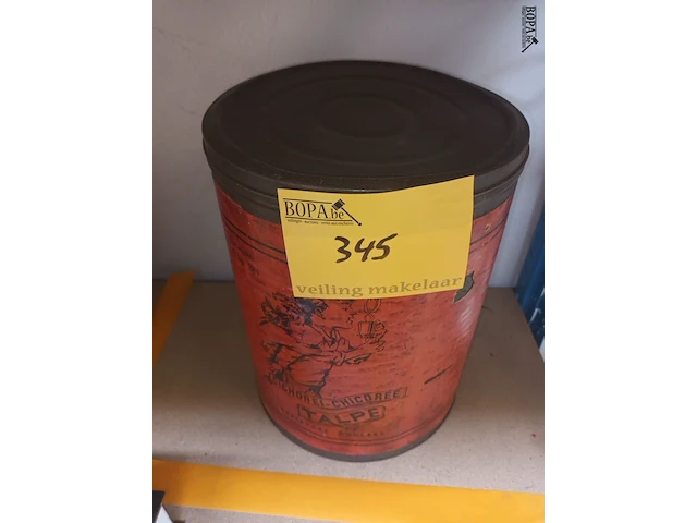 Lot 345 - blikken doos cichorei talpe roeselare - afbeelding 2 van  4
