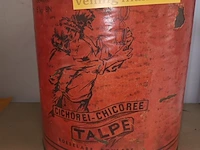 Lot 345 - blikken doos cichorei talpe roeselare - afbeelding 3 van  4