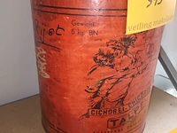 Lot 345 - blikken doos cichorei talpe roeselare - afbeelding 4 van  4