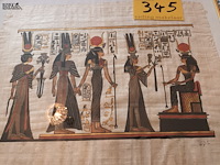 Lot 345 - kader egyptisch papyrus - afbeelding 2 van  3