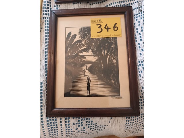 Lot 346 - kader afrikaans - afbeelding 1 van  3