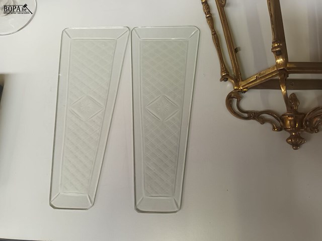 Lot 346 - muurlamp in koper - afbeelding 4 van  4
