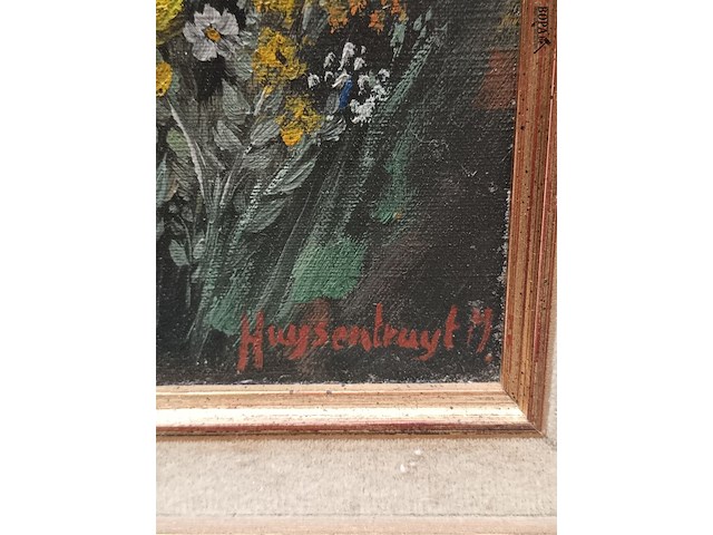 Lot 346 - schilderij bloemen - afbeelding 3 van  3