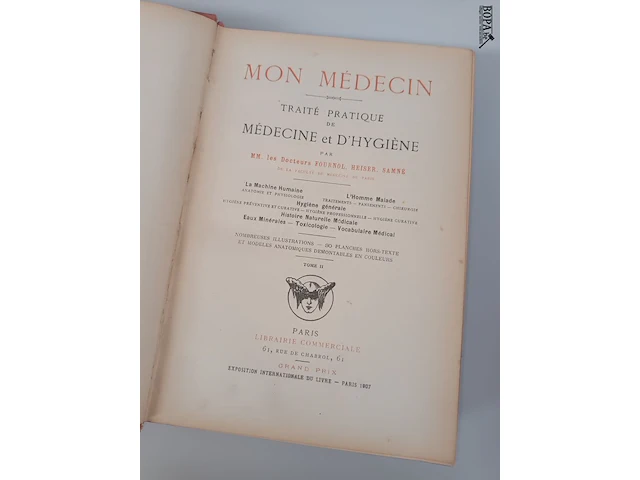 Lot 348 - antieke medische boeken. 3 stuks - afbeelding 7 van  10