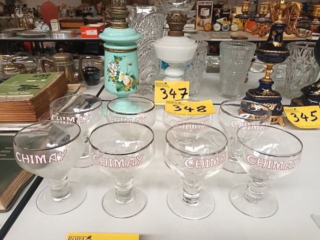 Lot 348 - chimay bierglazen. 8 stuks - afbeelding 2 van  3