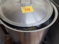 Lot 349 - grote inox kookpot - afbeelding 1 van  1