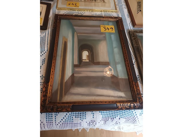 Lot 349 - kader lange gang - afbeelding 1 van  3