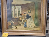 Lot 35 - afbeelding 'the cacaliers return' geschilderd in 1847 - afbeelding 1 van  1