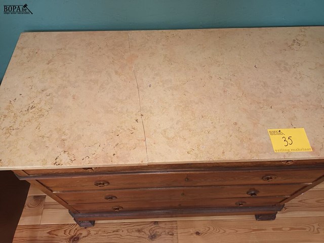 Lot 35 - antieke ladekast - afbeelding 3 van  4