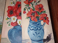 Lot 35 - beschilderde plankjes. 7 stuks - afbeelding 4 van  4