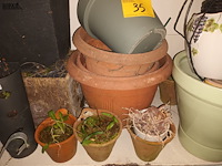 Lot 35 - bloempotten en bloembakken. 11 stuks - afbeelding 3 van  4