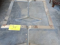 Lot 35 - inoxen onderstel voor retro tafel