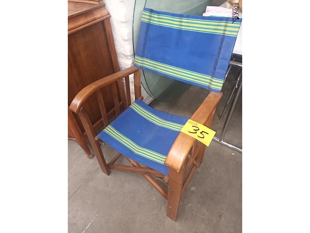 Lot 35 - retro tuinstoel - afbeelding 1 van  4