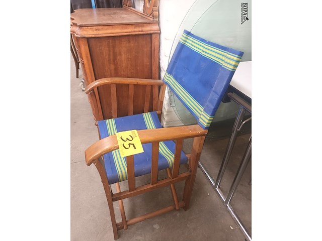 Lot 35 - retro tuinstoel - afbeelding 2 van  4