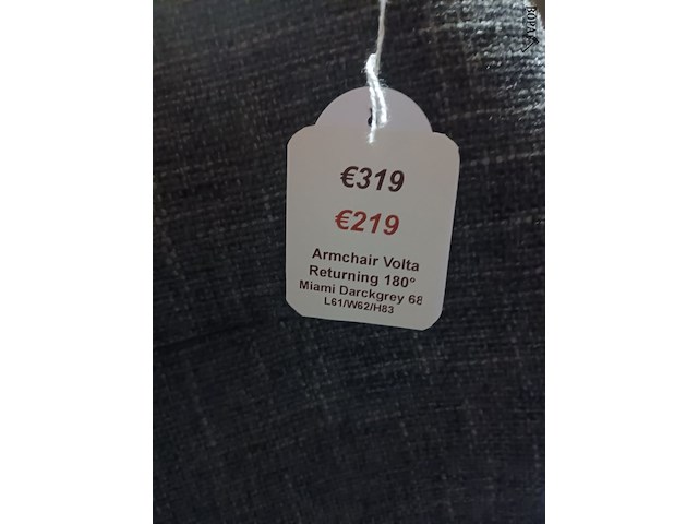 Lot 35 - roterende armstoel volta. 3 stuks - afbeelding 4 van  6