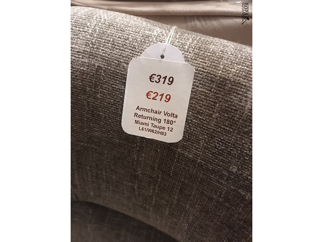 Lot 35 - roterende armstoel volta. 3 stuks - afbeelding 5 van  6