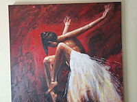 Lot 35 - schilderij ballerina - afbeelding 1 van  3