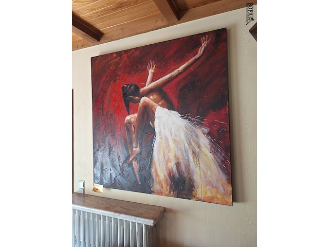 Lot 35 - schilderij ballerina - afbeelding 2 van  3
