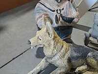 Lot 35 - tuinbeelden thema dieren: honden, beertjes, konijnen - 8 stu - afbeelding 2 van  4