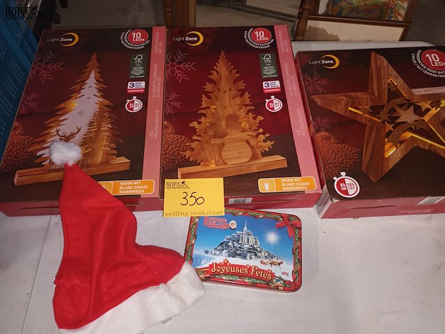 Lot 350 - kerstdecoratie. 5 stuks - afbeelding 1 van  4