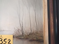 Lot 352 - kader boslandschap - afbeelding 3 van  4